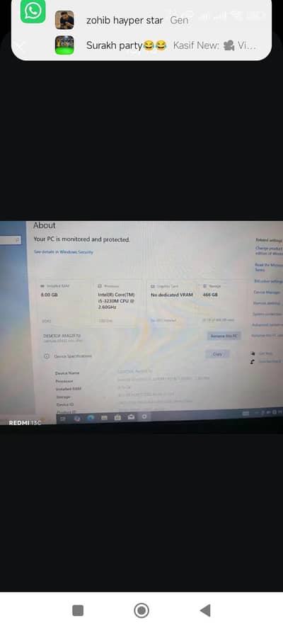 E5430 core i5 3gen 8gb ram 500 hdd with chrger