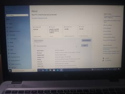 HP ELITE BOOK i5 6th generation, 8GB DDR4, 256 SSD,