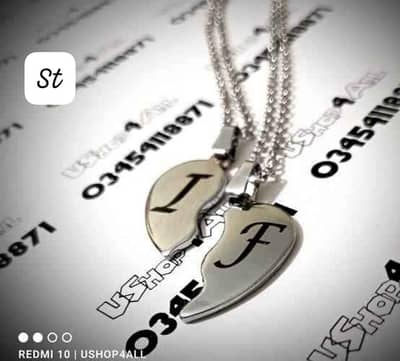 Customized Broken Heart Couple Locket
