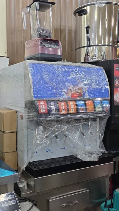 Soda Machine Slush Ice Cream Sugarcane Tawa Ice Cream Waffle