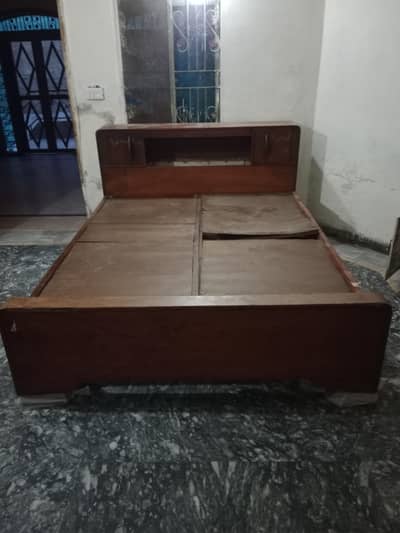 Used strong wood bed for sale
