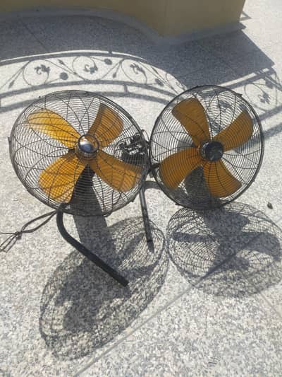 2 large size bracket fans for sale