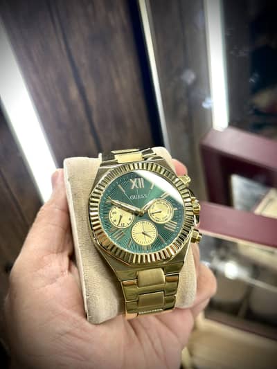 GUESS brand men’s two tone watch