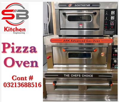 Fryer Pizza Oven dough machine conveyor oven kitchen setup