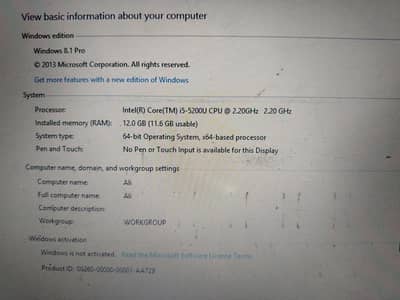 Dell Latitude 3350 i5 5th Generation