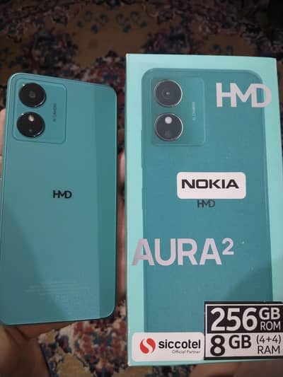 Nokia HMD Aura 2 8/256gb complete box