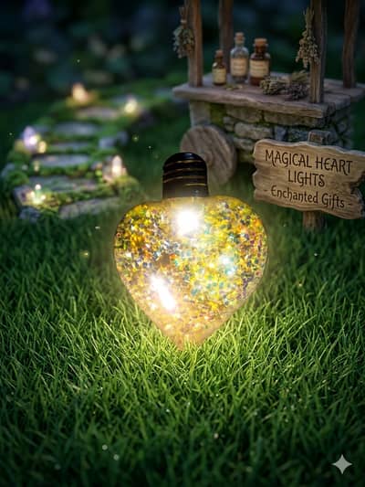 Heard light for night best imagination creation at wall