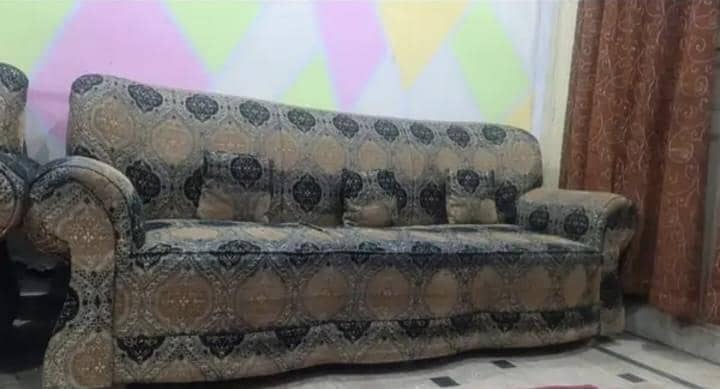 sofas full set 3 sofas + 2 satian + 2 moray * 1 table 3