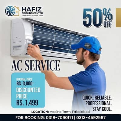 Today Ac Master Service 50% off 1,499 Limited Time offer