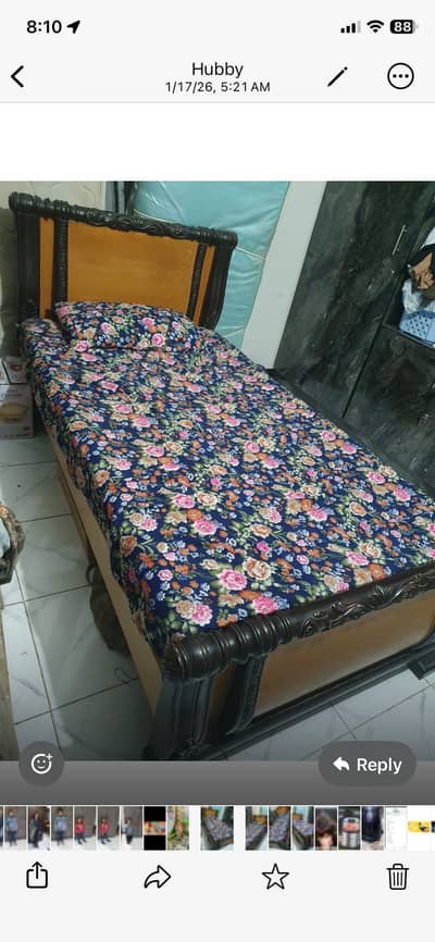 2 single bed with mattress
