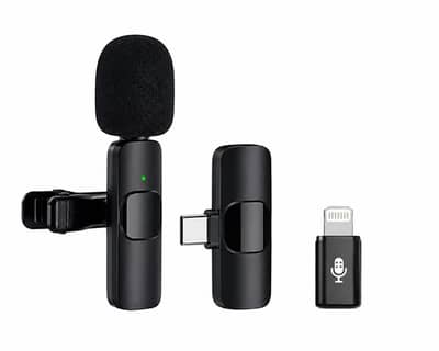 "K8 Wireless Mic – Android / iPhone / USB-C devices | Rs 1600"
