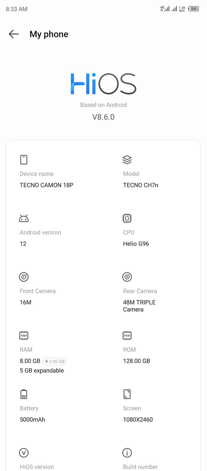 tecno camon 18p 5