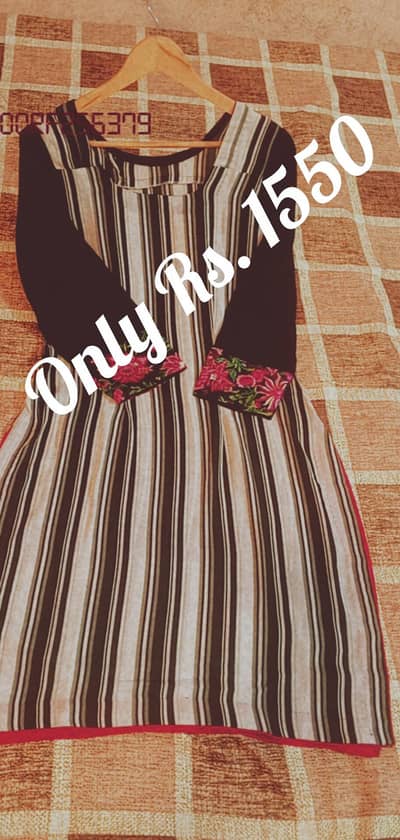 Medium Size Striped Kurti For Sale
