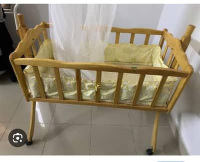 Wooden cradle for kids