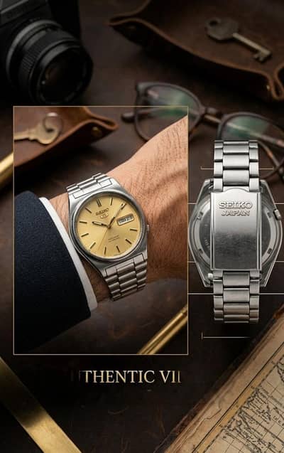 Automatic Seiko with date mentioned watch