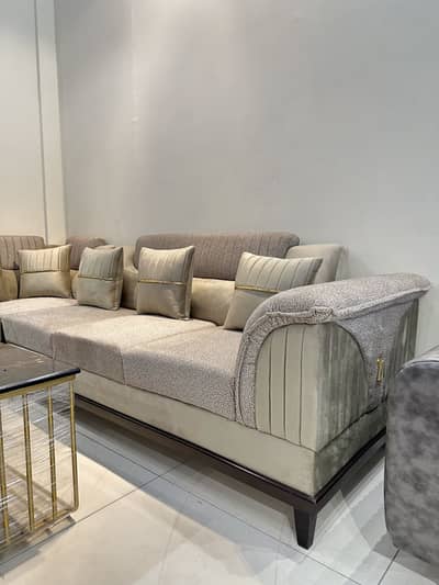 Sofa Set / L Shape Sofa / 7 Seater Sofa Set / TV Lounge Sofa Set