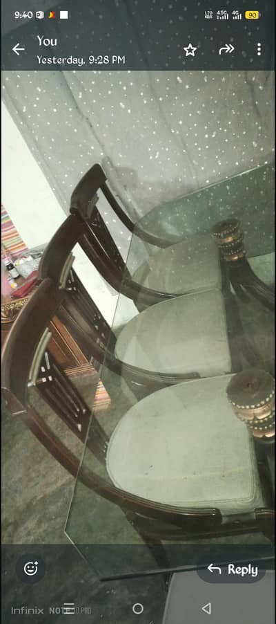 Dining table set for sale  price 27000