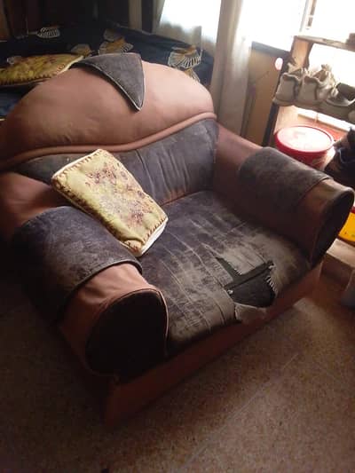 brown sofa