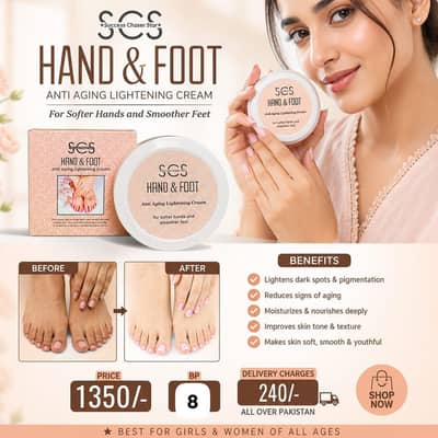Hand and foot cream without chemicals no sideffects