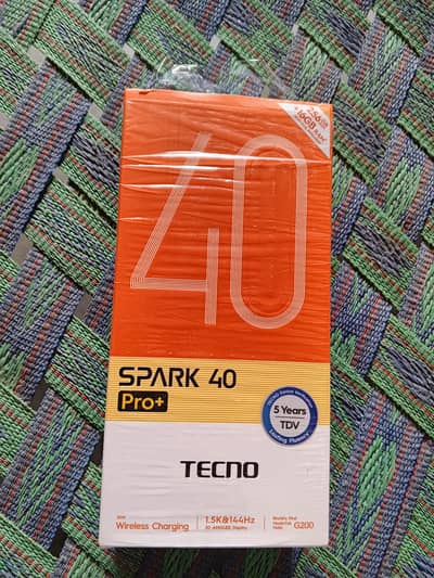 Tecno spark 40pro plus complete box 10/10 urgent sale