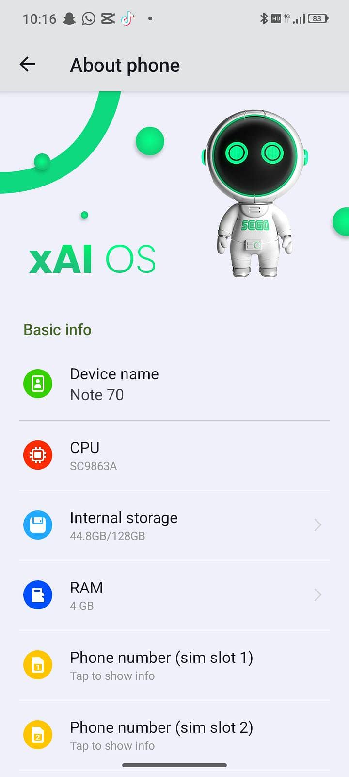 SEGO Note70 4