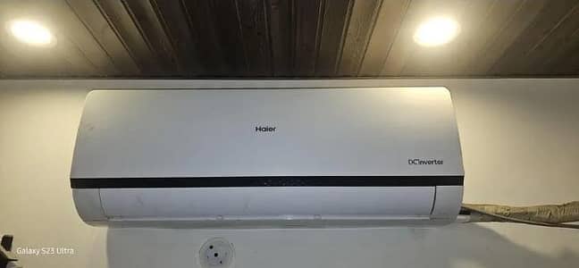 Haier 1.5 ton inverter Ac totally genuine and new condition