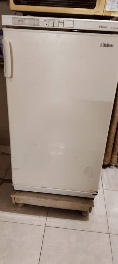 Haier vertical deep freezer available for sale in hyderabad.