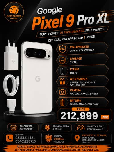 google pixel 9 pro XL 512GB | official PTA approved | white