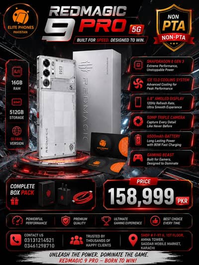 RedMagic 9 Pro 16GB 512GB global | non PTA | complete box