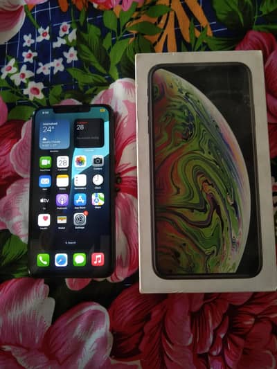 iphone xs max 64 gb storage  dual sim approved