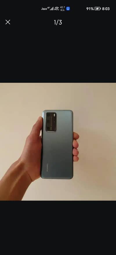 Huawei P40 pro PTA official approved ram8 storage 256