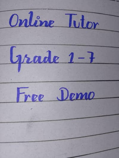 Female Online Tutor 1st-7th | Math English Quran Islamiyat | FREE Demo