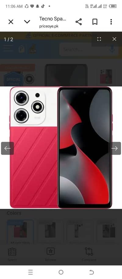 Tecno Spark 10 pro /K17  8+8/128 condition 10/10 box with charger