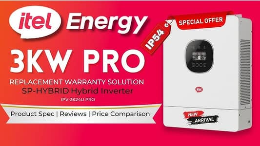 ITEL 3kw Pro IP54 Hybrid Solar Inverter/ off grid Solar Inverter