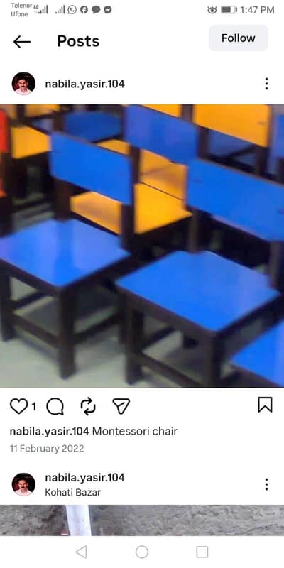 Montessori chair