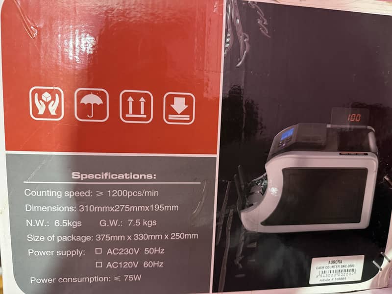 Cash counting machine 1