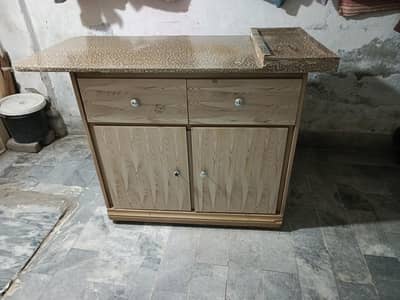 wood iron table