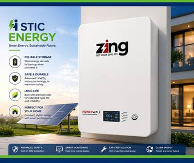 ZING 5kW Lithium Battery 51.2V 100Ah LiFePO4 | Solar Battery