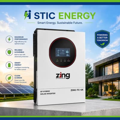 ZING 4kW Inverter IP21 Brand New | Solar Hybrid | 3 Years Warranty