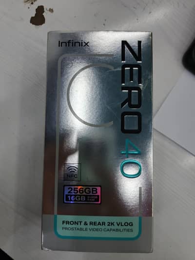 Infinix zero 40 8gb 258gb box charger available