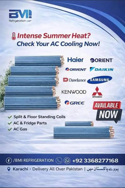Genuine Haier AC Cooling Coils  1 Ton / 1.5 Ton / 2 Ton
