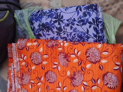 new unstitched lawn cloth 2 pairs