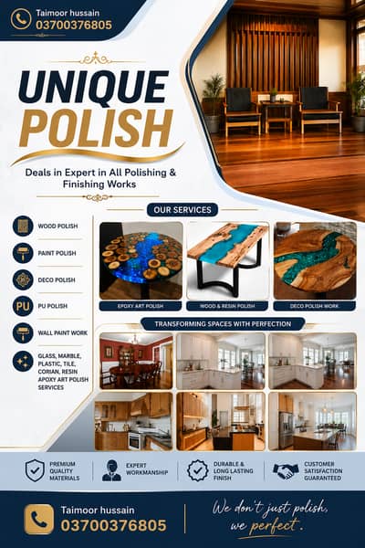 Wood Polish , Furniture Repair & Polish ,Deco Paint Polish