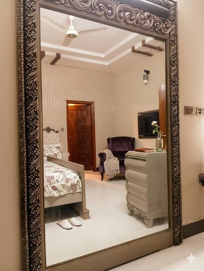 mirror with beautiful carving