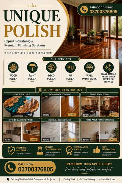 Wood Polish ,Furniture Polish ,Furniture Repair & Polish , Deco Paint