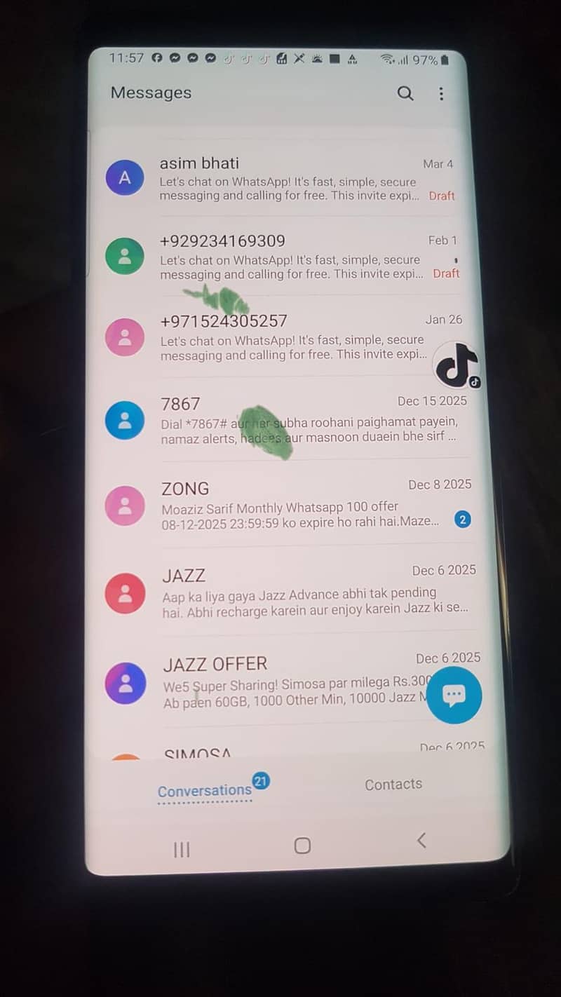 Samsung note. 9. 2