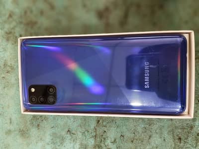 Samsung a31 condition 10by9 with box +charger 4 gd 128gb