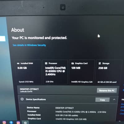 Dell i5 6generation 8.256