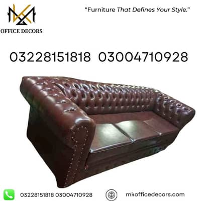 3 Seater Sofa | Living room Sofa | Leather Sofa | Chesterfield Sofa