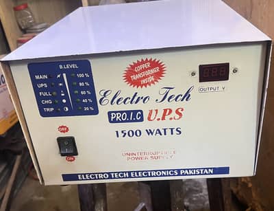 Ups for sale 1500 watts 24 volt 2 bettry wala  good working